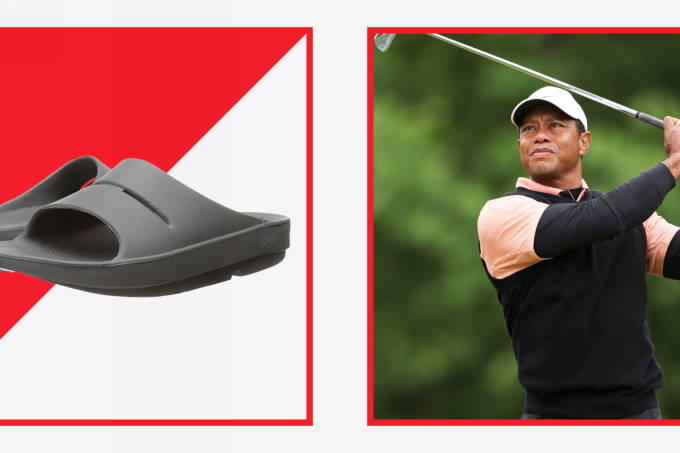 Tiger Woods Was Simply Noticed Carrying These  Restoration Slides