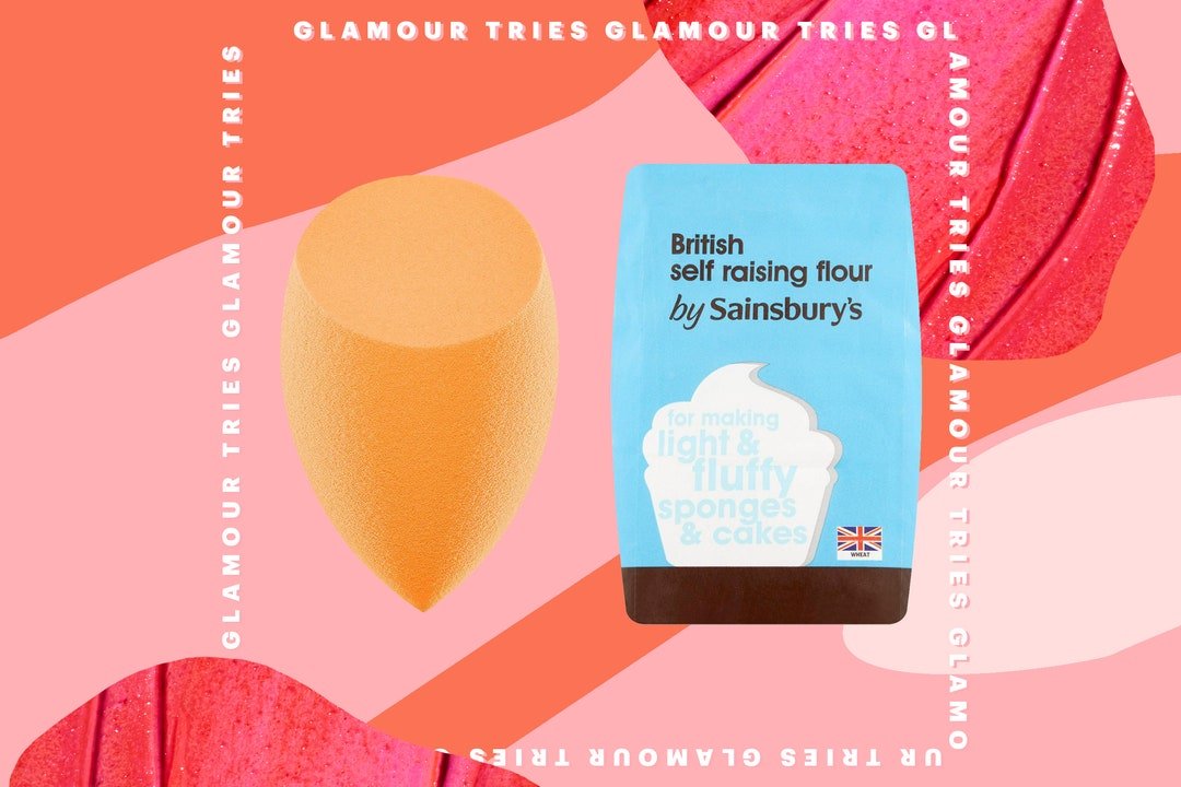 GLAMOUR Tries: We used flour as a substitute of setting powder in our make-up routine – that is the way it went